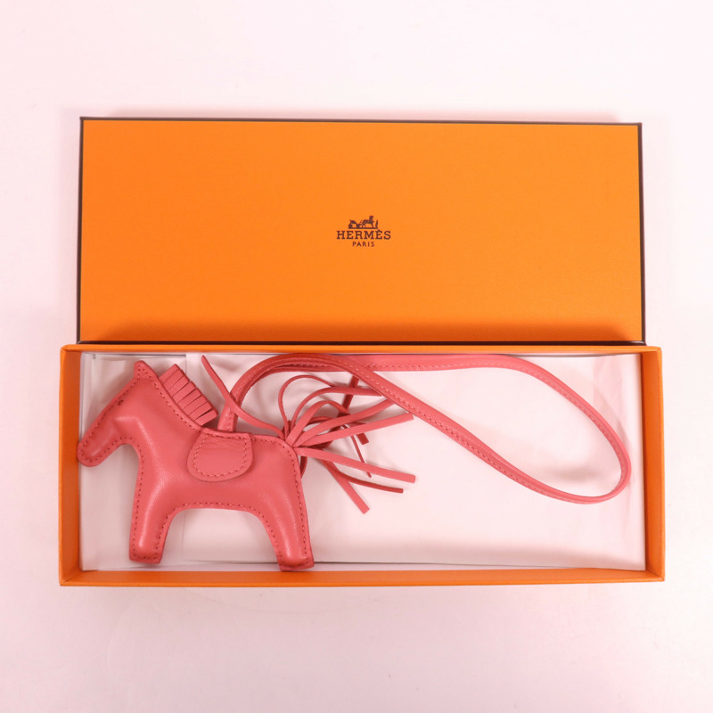 HERMES Milo皮革Rodeo PM掛飾-9