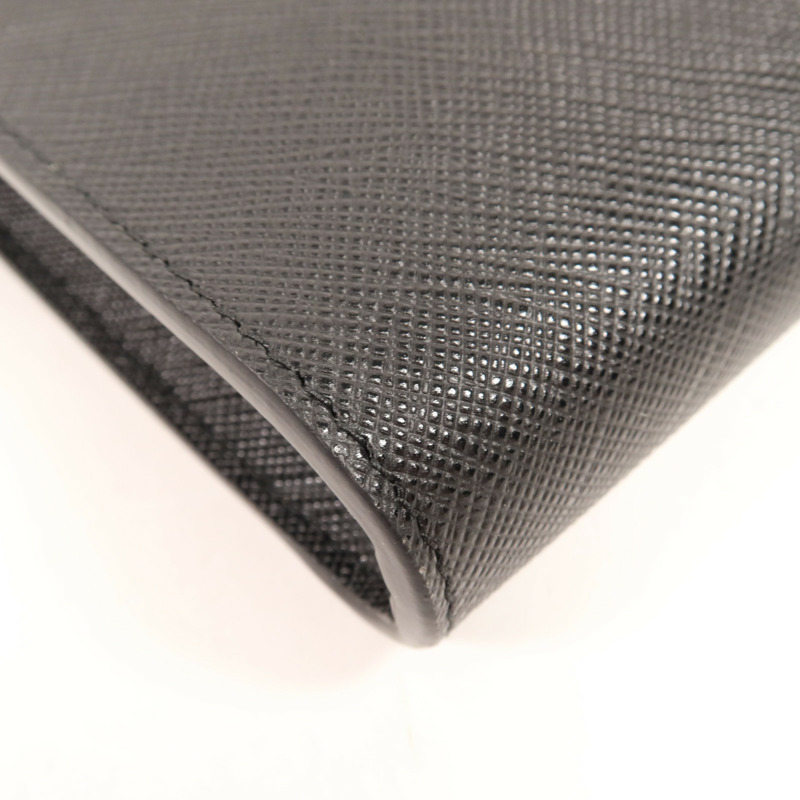 PRADA 牛皮皮革Chain Shoulder金扣鏈帶肩背袋-9