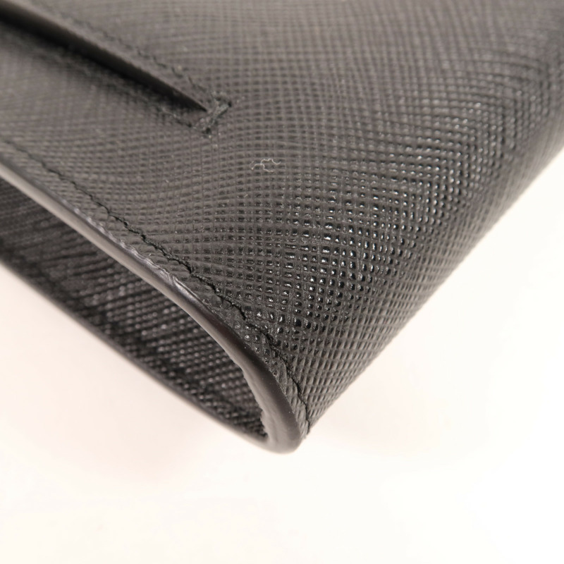 PRADA 牛皮皮革Chain Shoulder金扣鏈帶肩背袋-11