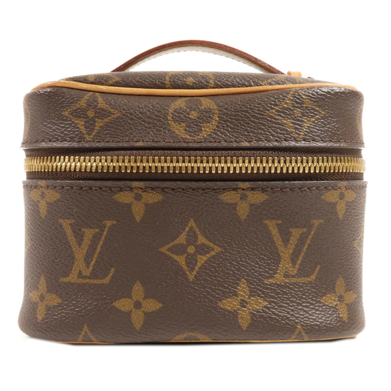 LOUIS VUITTON Monogram Nice Nano金扣化妝袋-0