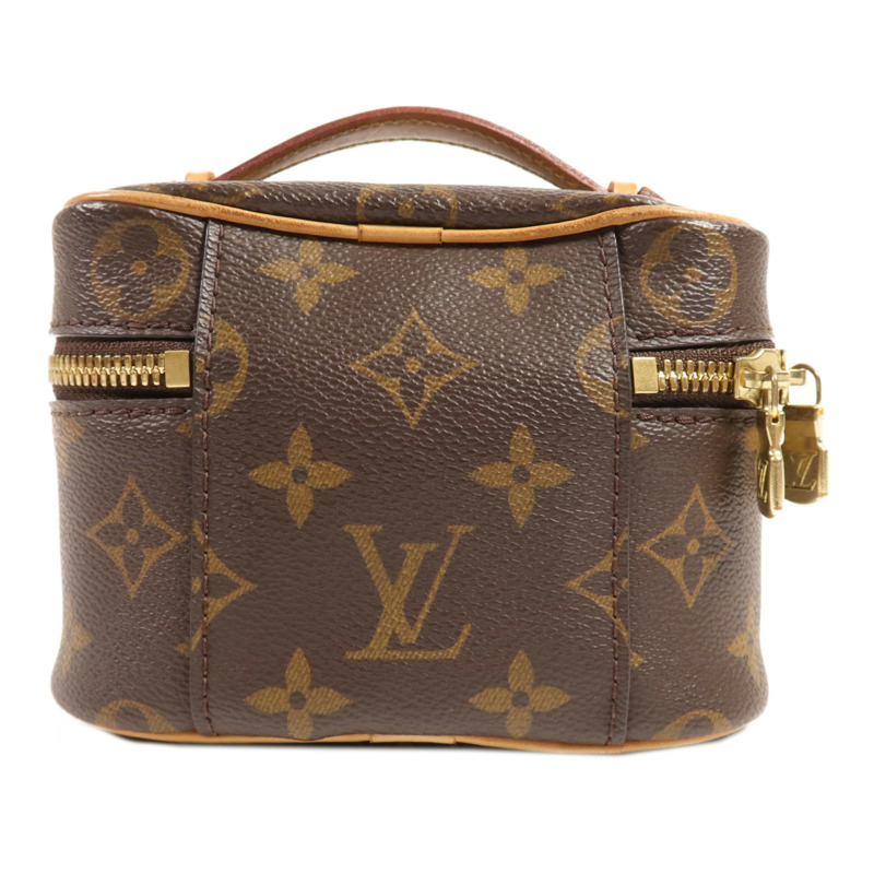 LOUIS VUITTON Monogram Nice Nano金扣化妝袋-1