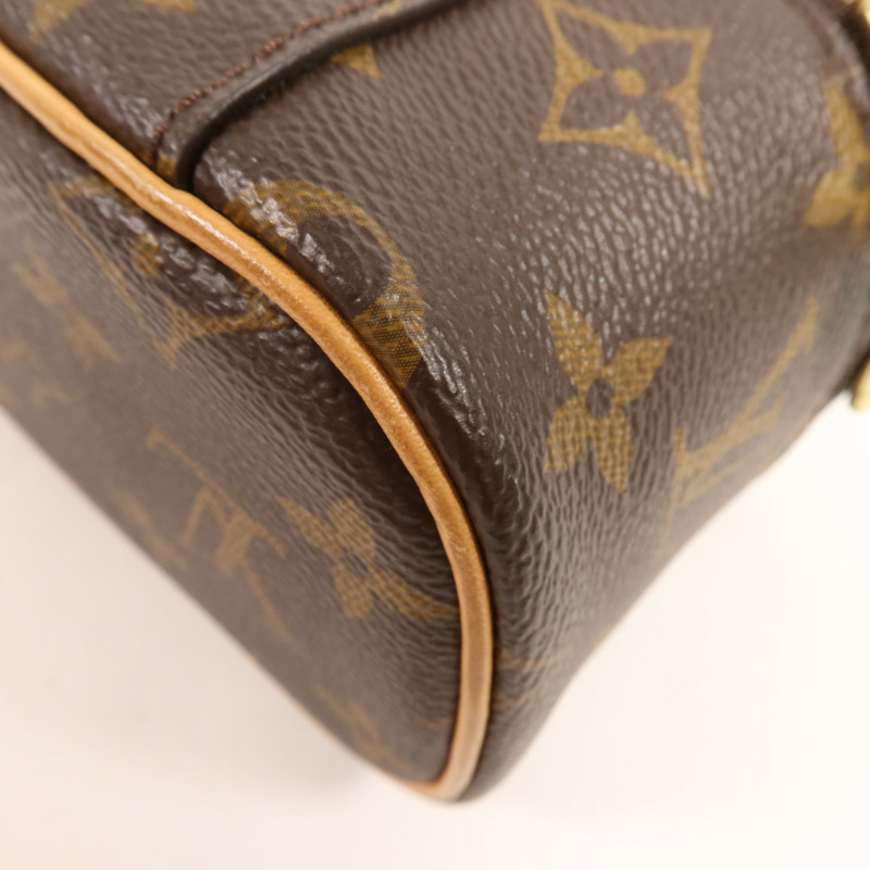 LOUIS VUITTON Monogram Nice Nano金扣化妝袋-9