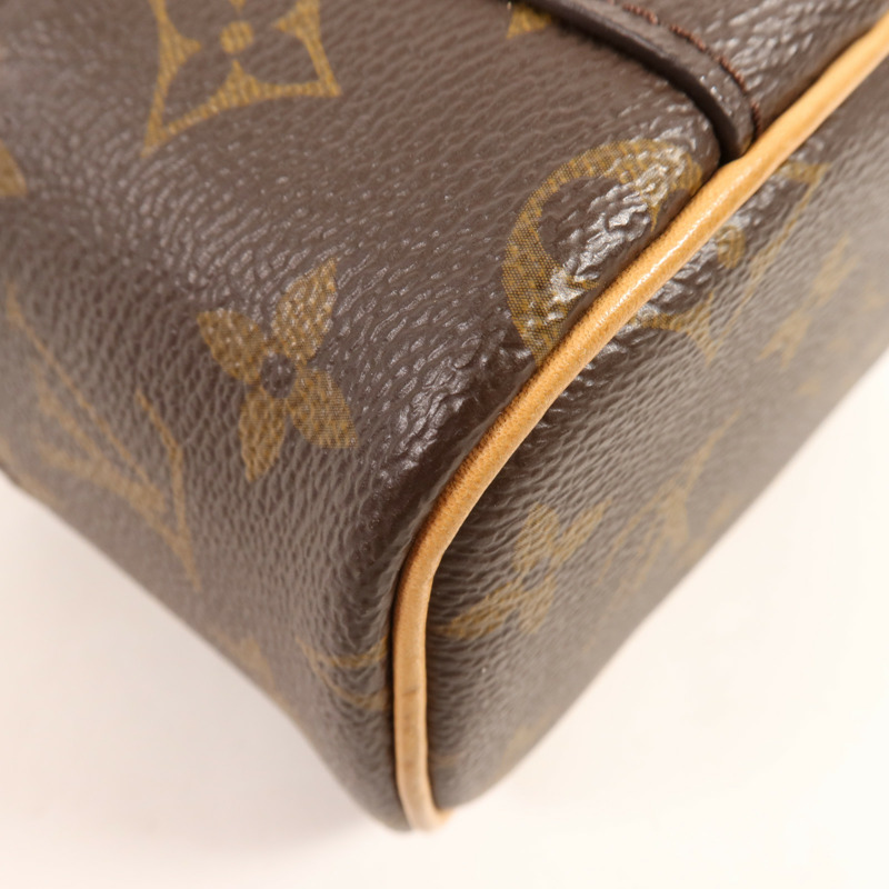 LOUIS VUITTON Monogram Nice Nano金扣化妝袋-10