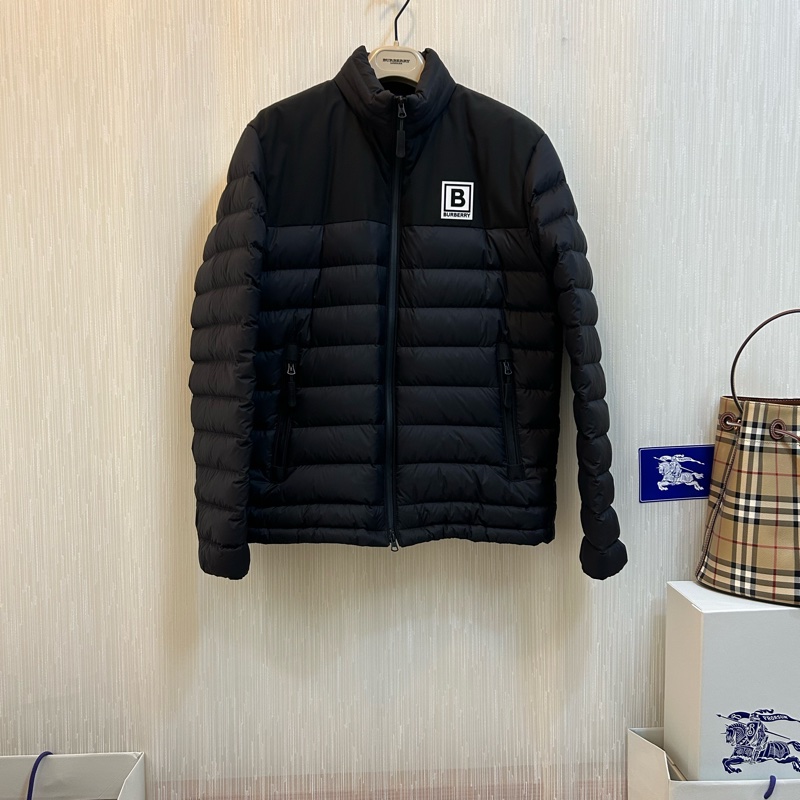 BURBERRY英國男款黑色羽絨外套S-1