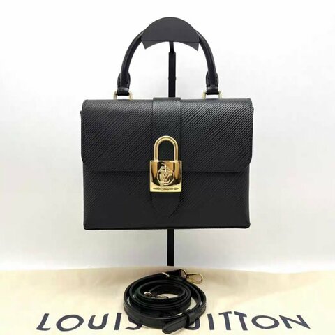 LV 黑金水波紋locky bb鎖頭包 21*16*8 98新配件塵袋