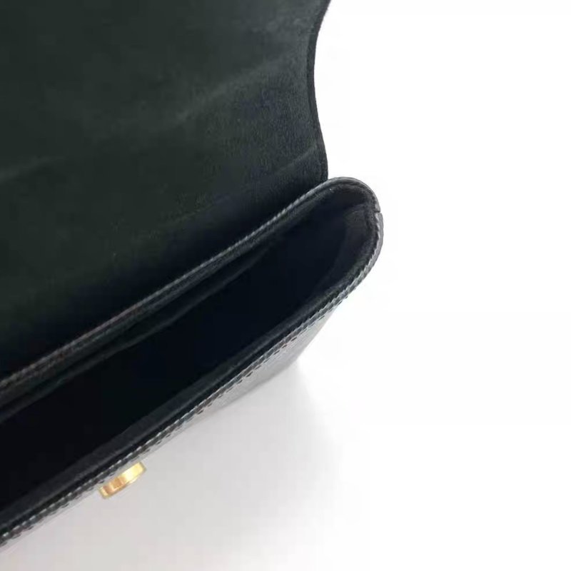 LV 黑金水波紋locky bb鎖頭包 21*16*8 98新配件塵袋-1