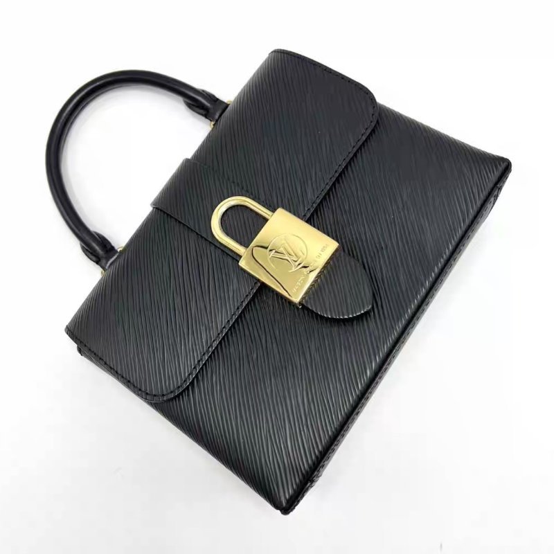 LV 黑金水波紋locky bb鎖頭包 21*16*8 98新配件塵袋-4