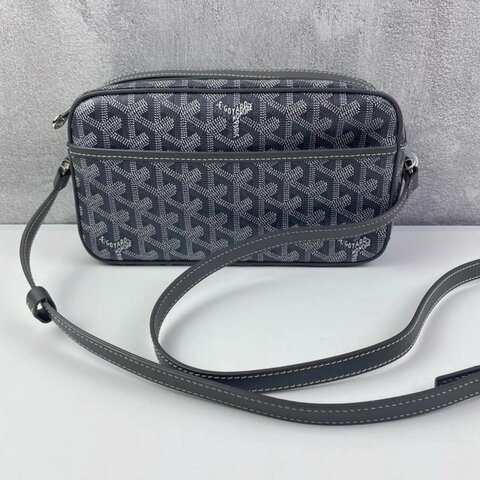 Goyard CAP VERT 灰色老花小號 肩背斜背相機包 99新配件塵袋