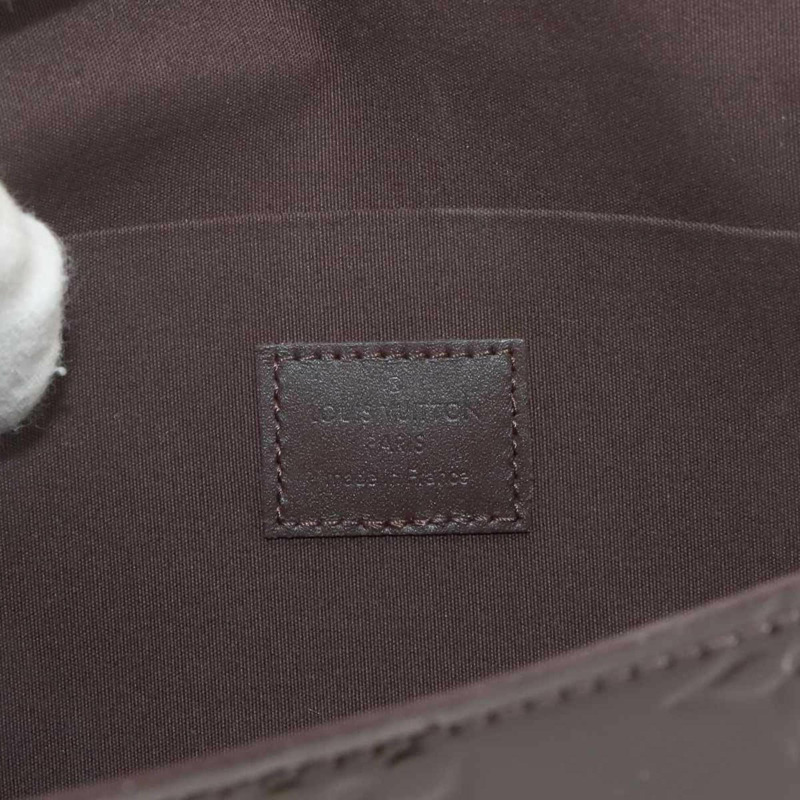 路易威登 Monogram Vernis Pochette Felicie 鏈條錢包,紫紅色皮革款,M61267-7