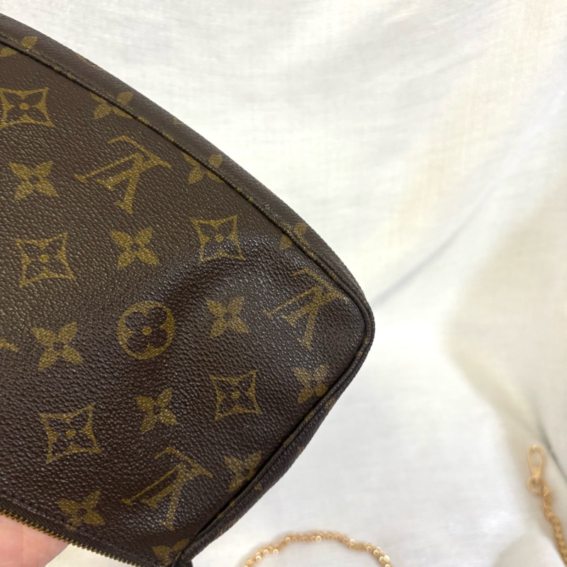 LV經典老花Monogram Pochette麻將包 單肩包-14