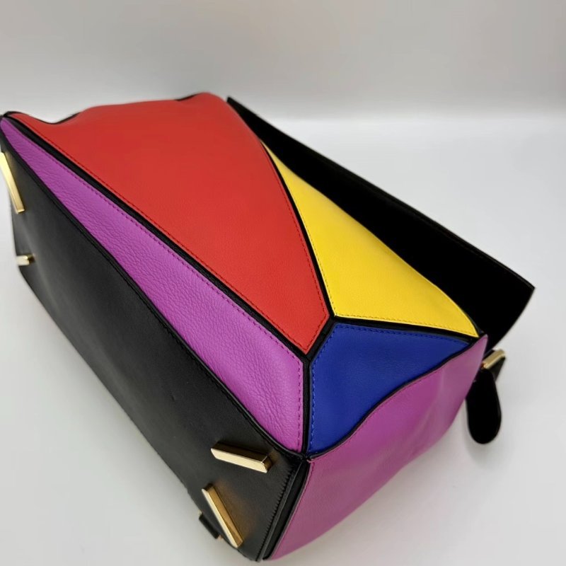 ️LOEWE 十週年多色典藏系列puzzle手提肩背斜背包 28*18*12 98新配件塵袋-2