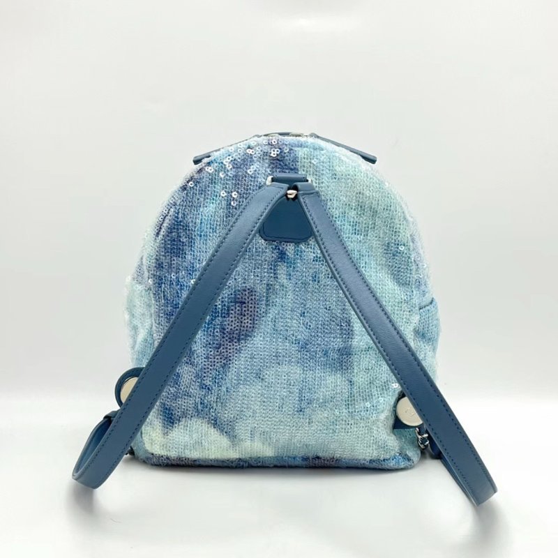 ️CHANEL 亮片雲朵漸變銀扣後背包18*21*10 98新配件塵袋-5