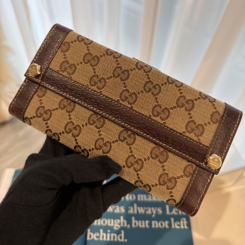 Gucci 老花長夾🤎中古品相好🤎-1