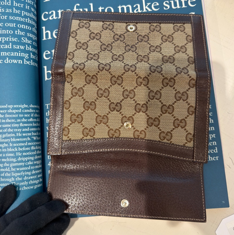 Gucci 老花長夾🤎中古品相好🤎-9