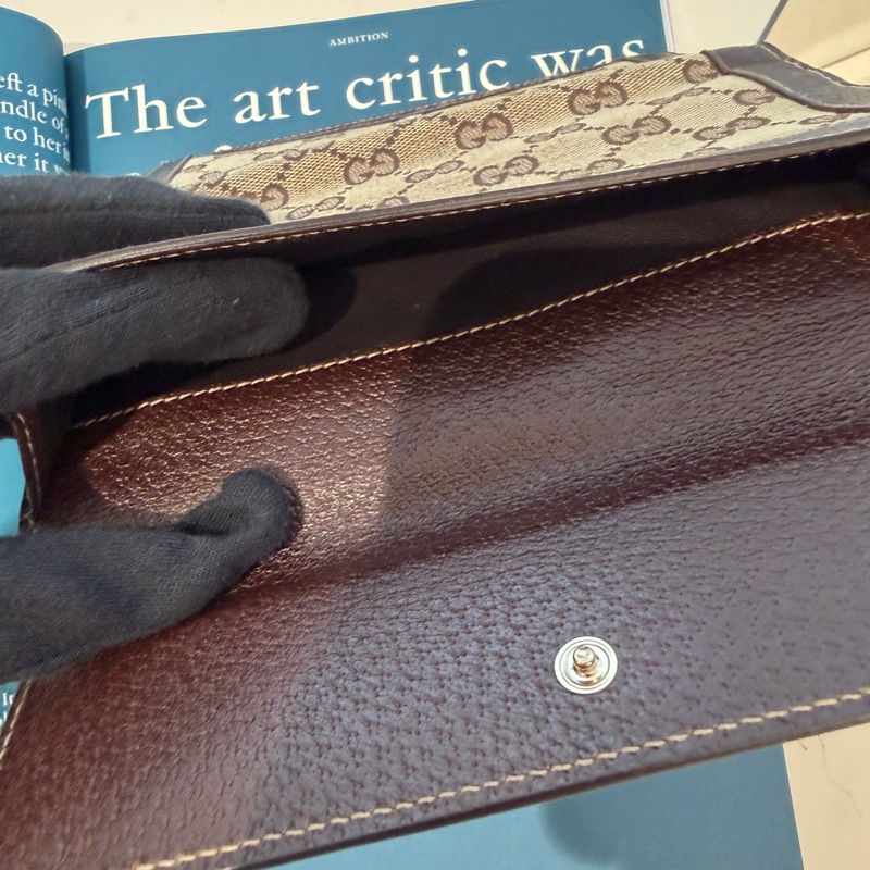 Gucci 老花長夾🤎中古品相好🤎-10