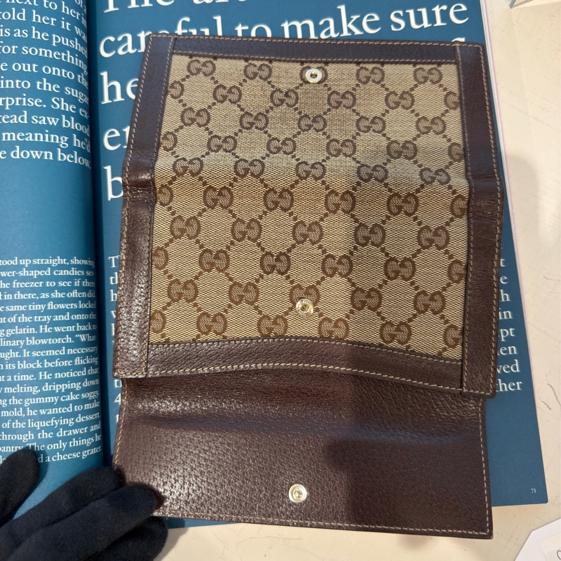 Gucci 老花長夾🤎中古品相好🤎-13