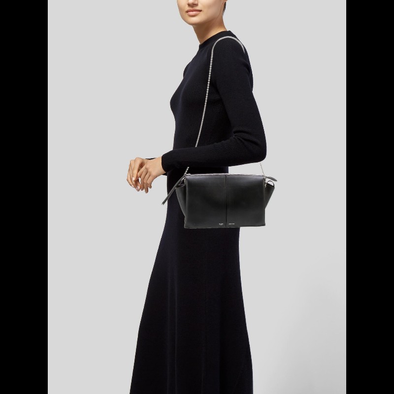 莉亞精品♡Celine 全皮三折鏈條晚宴包 二手美包-1