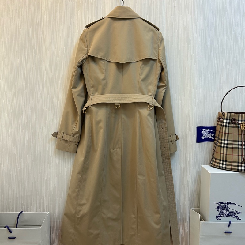 BURBERRY英國蜜色長風衣UK8-4