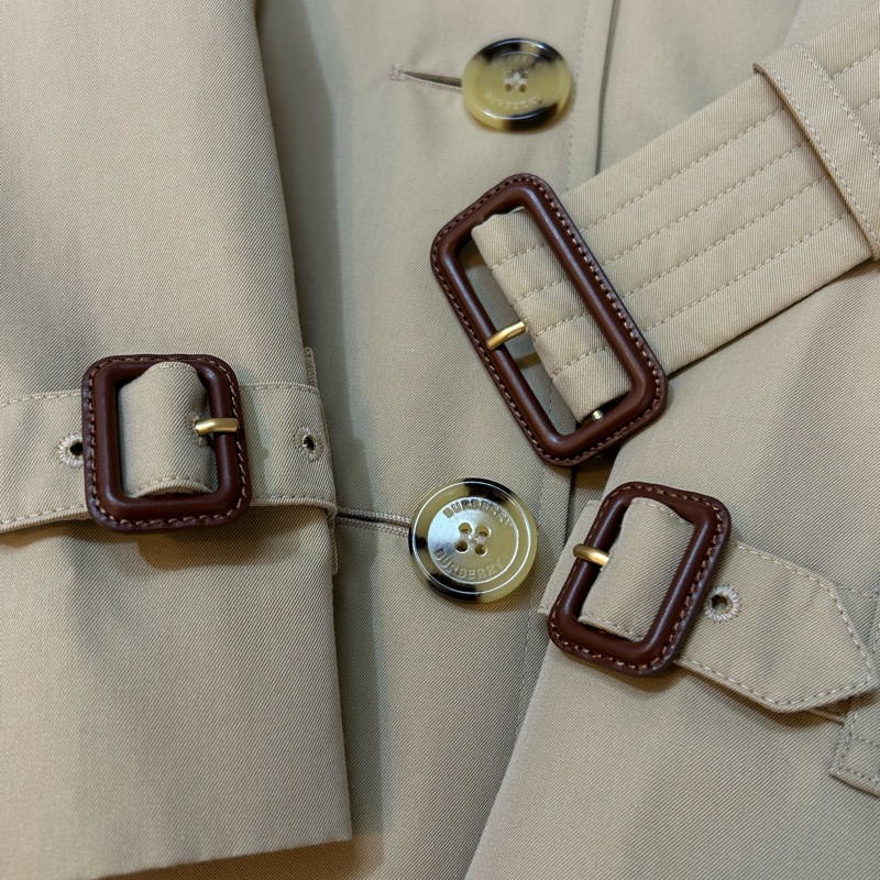 BURBERRY英國蜜色長風衣UK8-6