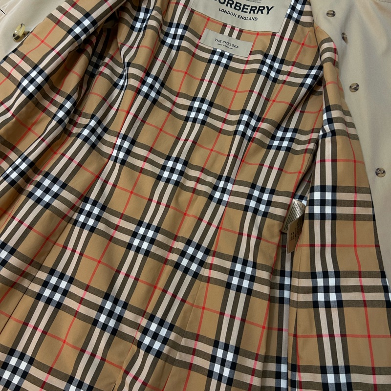 BURBERRY英國蜜色長風衣UK8-10