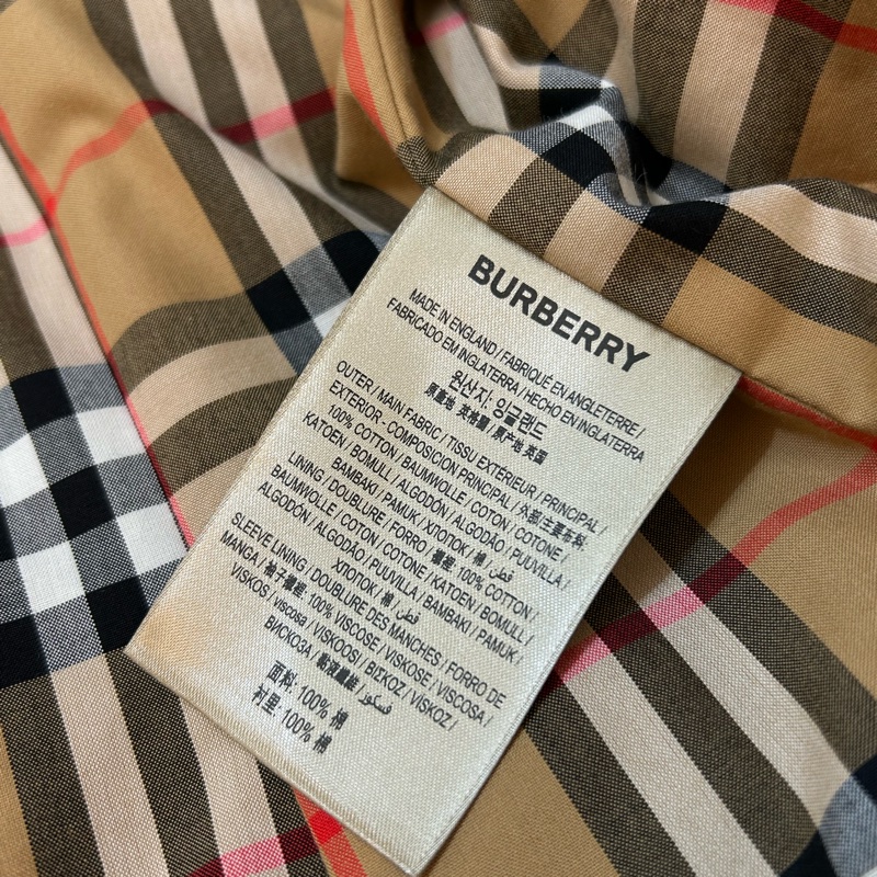 BURBERRY英國蜜色長風衣UK8-13