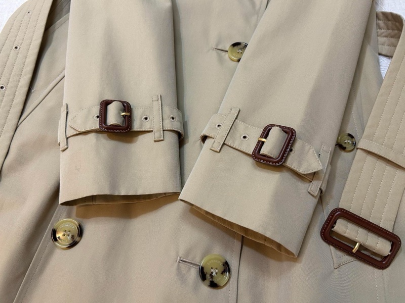BURBERRY英國蜜色長風衣UK8-7