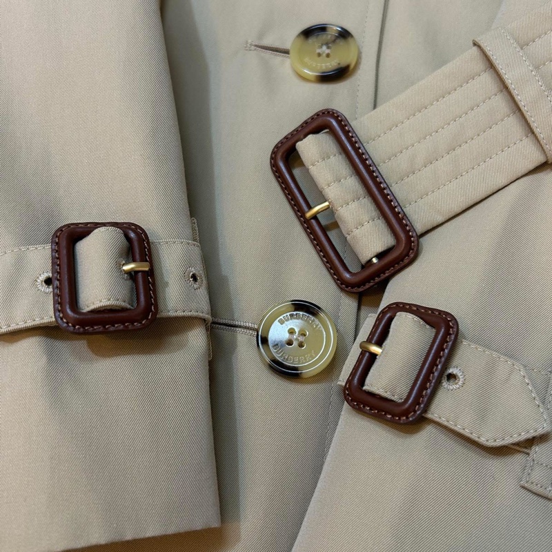 BURBERRY英國蜜色長風衣UK8-8