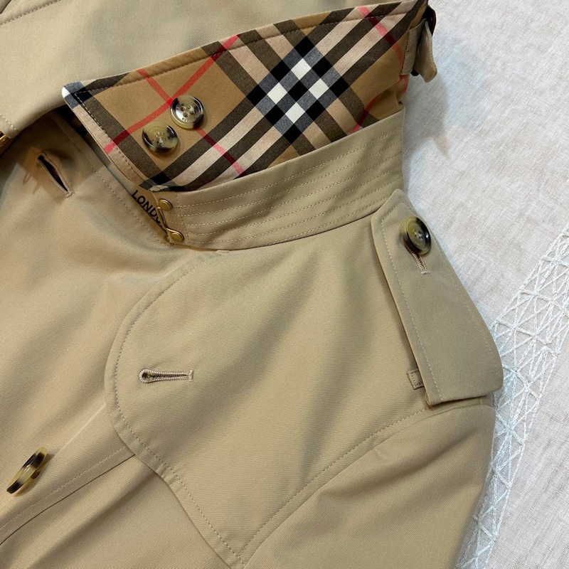 BURBERRY英國蜜色長風衣UK8-11