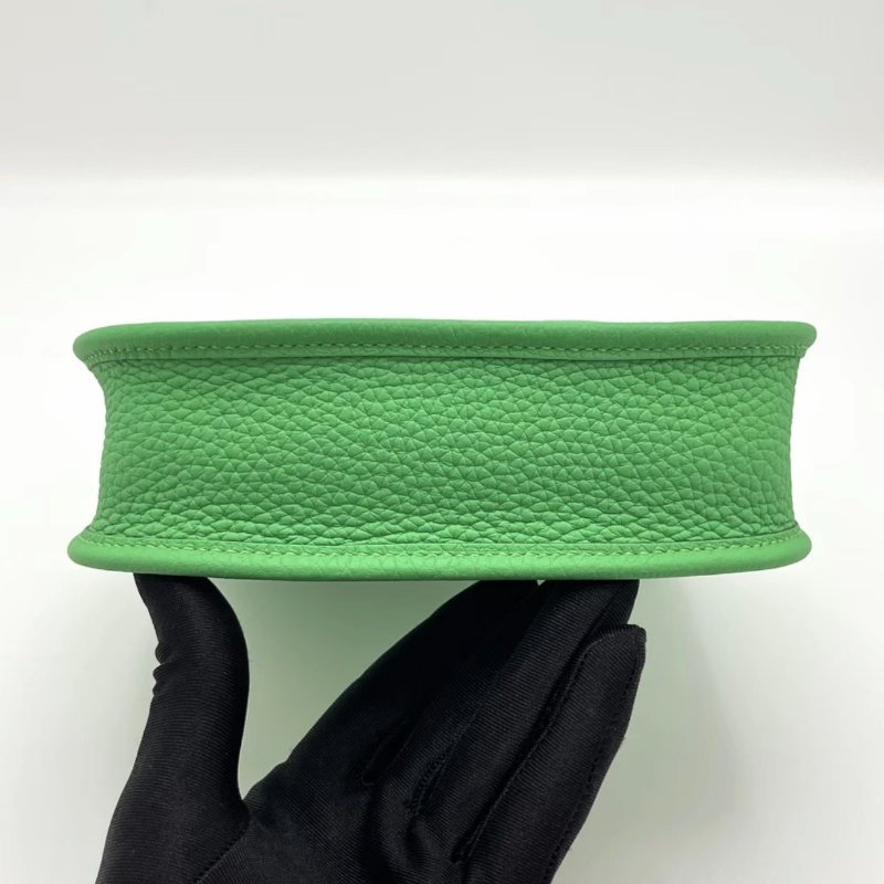 HERMES 漫畫綠銀扣伊芙琳mini 18*20*5.5 全新閒置配件盒子塵袋購證吊牌-3