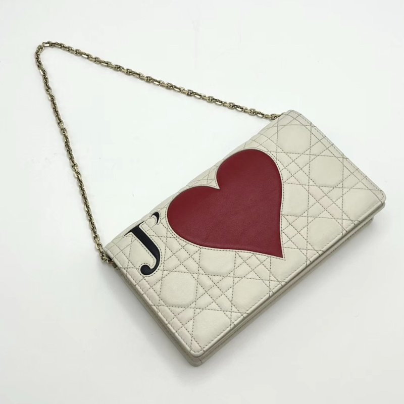 DIOR 白金情人節限定三合一woc肩背斜背鏈條包 21.5*13*3 98新配件塵袋-4