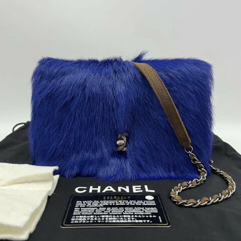 CHANEL秀款皮草woc肩背斜背包19.5*13*5 98新配件塵袋保卡