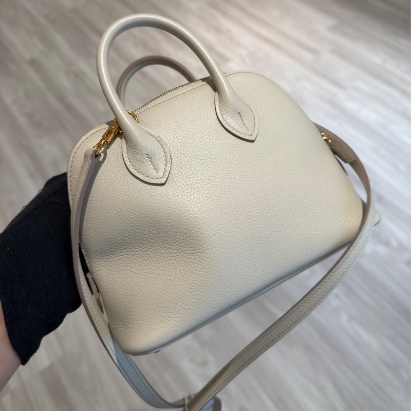 Hermes mini bolde BL冰川白❤️🔥購證❤️🔥盒袋防塵-0