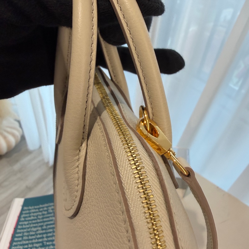 Hermes mini bolde BL冰川白❤️🔥購證❤️🔥盒袋防塵-10