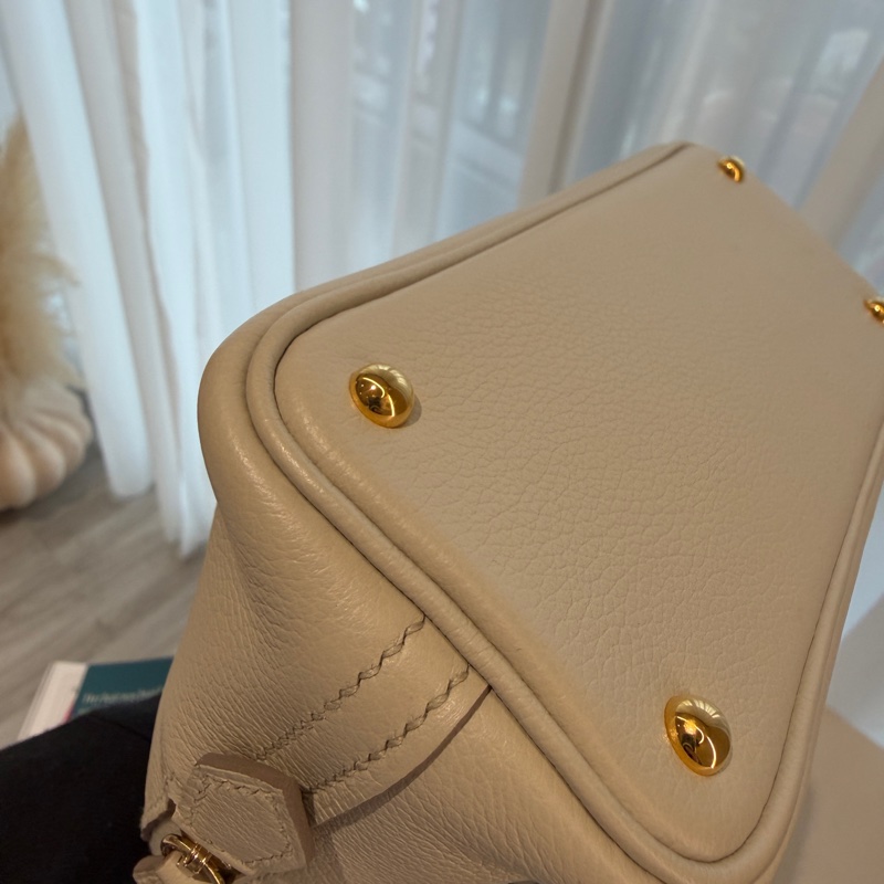 Hermes mini bolde BL冰川白❤️🔥購證❤️🔥盒袋防塵-13