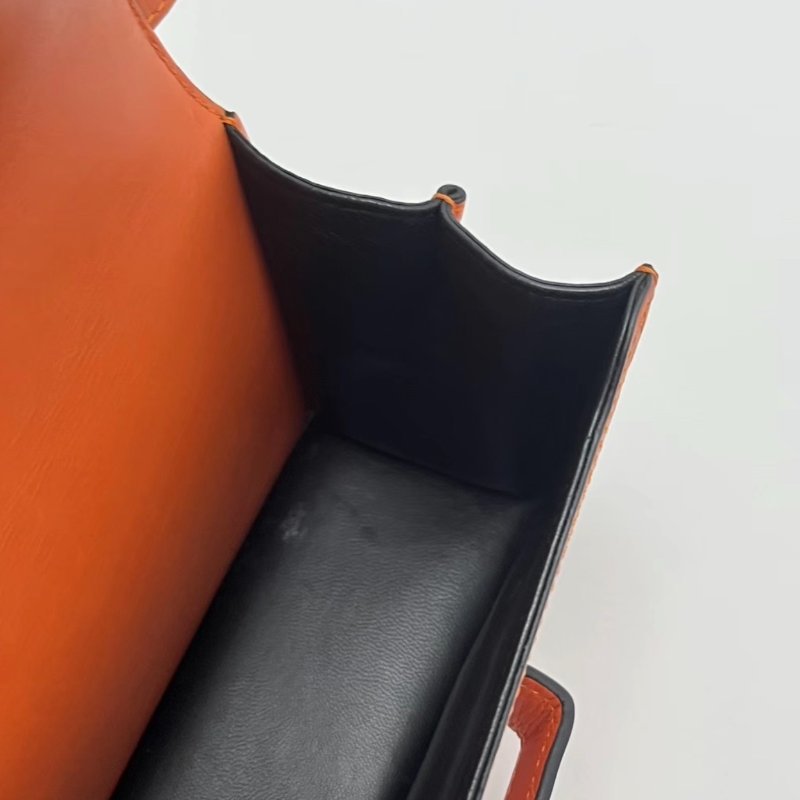 LOEWE 橘色巴塞羅那三角肩背斜背包19*12*7 98新配件塵袋-1