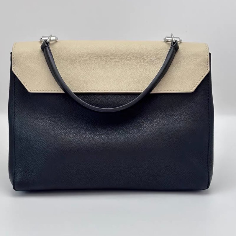 LV 拼色全皮Lock me中號肩背斜背包28*20*10 98新配件塵袋-5