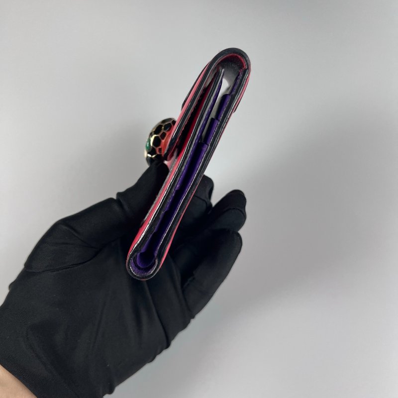 BVLAGRI 粉蛇頭三折短夾-2