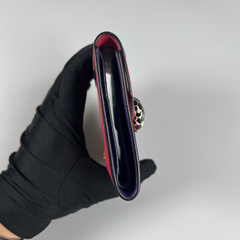 BVLAGRI 粉蛇頭三折短夾-3