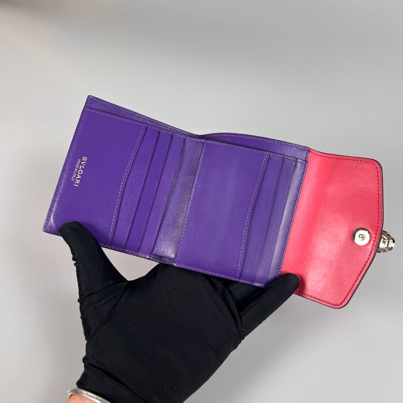 BVLAGRI 粉蛇頭三折短夾-4