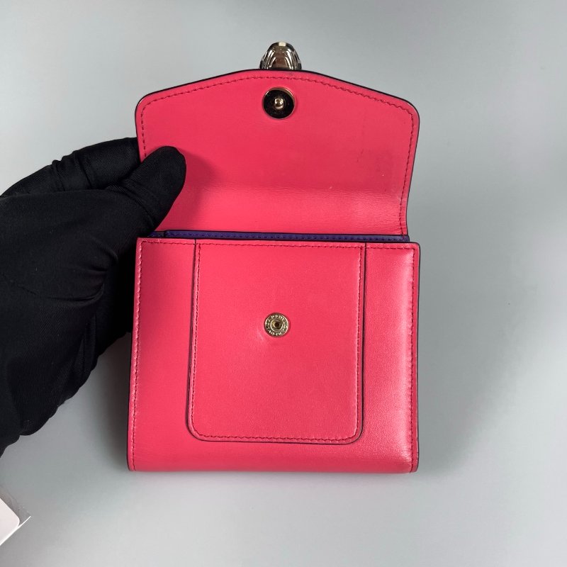 BVLAGRI 粉蛇頭三折短夾-6