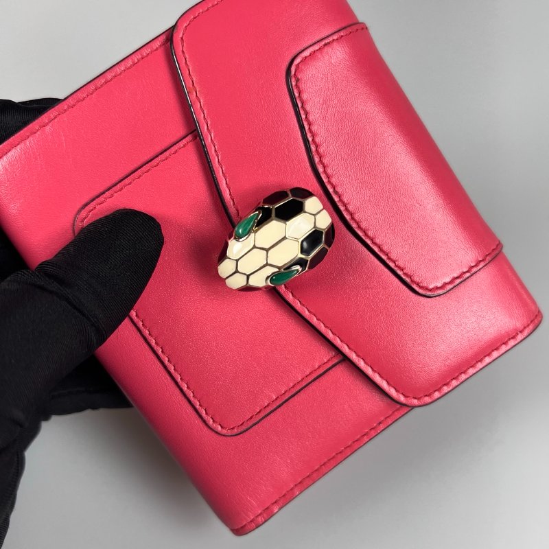 BVLAGRI 粉蛇頭三折短夾-9