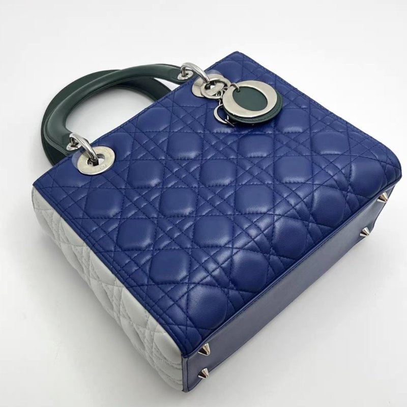 DIOR 黛妃五格手提肩背斜背包23.5*20.5*9.5 98新配件塵袋-3