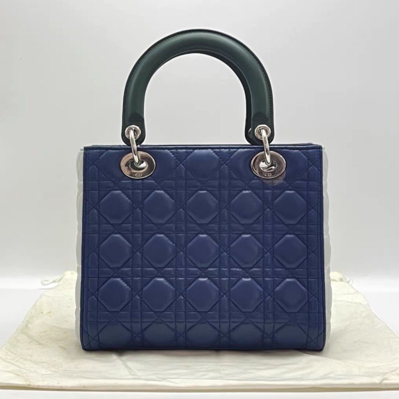 DIOR 黛妃五格手提肩背斜背包23.5*20.5*9.5 98新配件塵袋-4