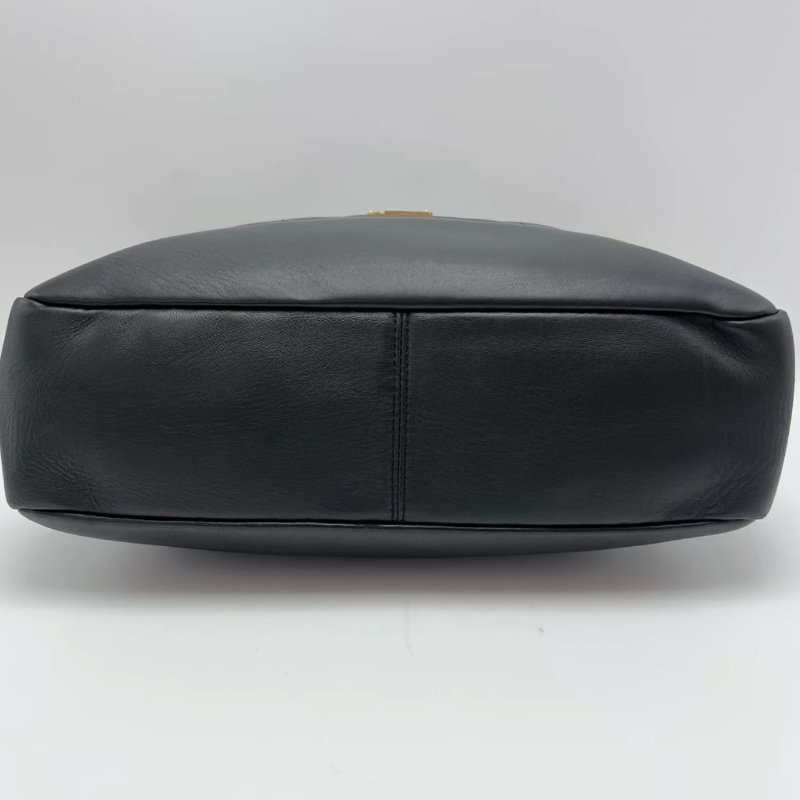 YSL 新款黑金羊皮福袋托特子母肩背斜背包 30*28*8 98新配件購證塵袋-3