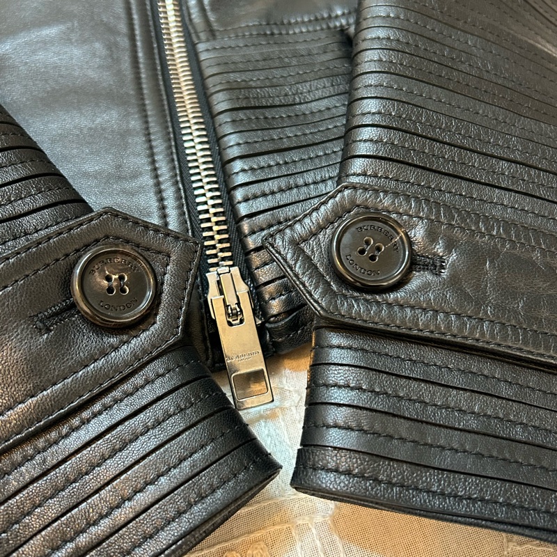 BURBERRY英國帆布色徽標圖案連帽披肩-7