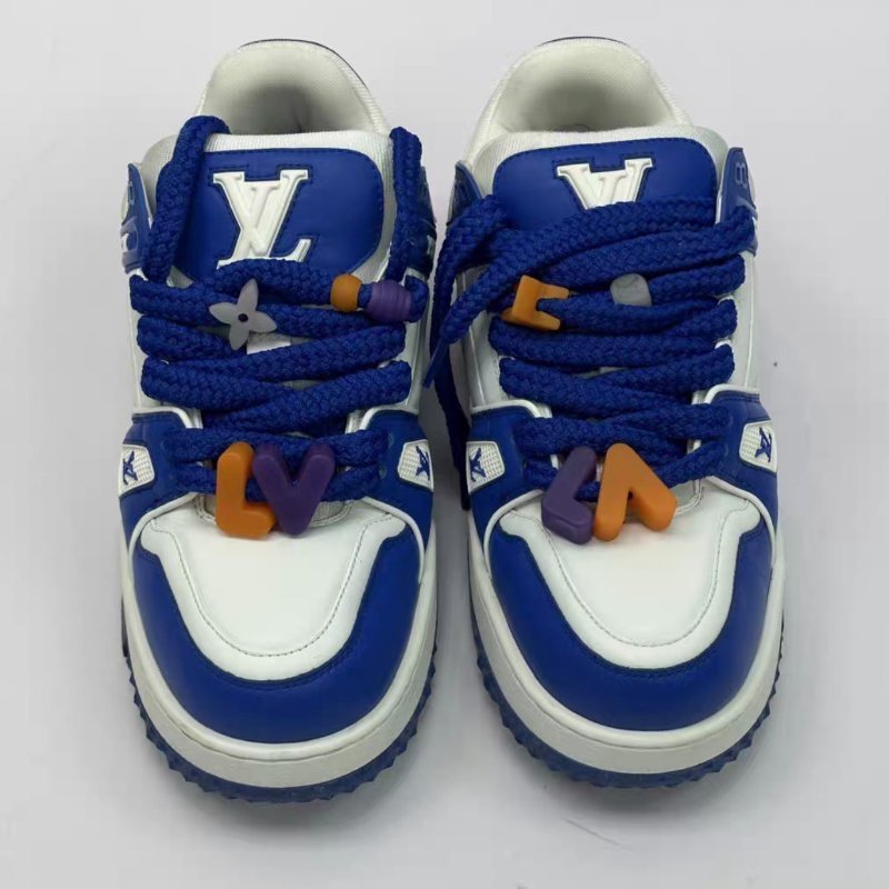 LV 藍白拼色TRAINER MAXI 運動鞋 42.5號 99新配件塵袋-1