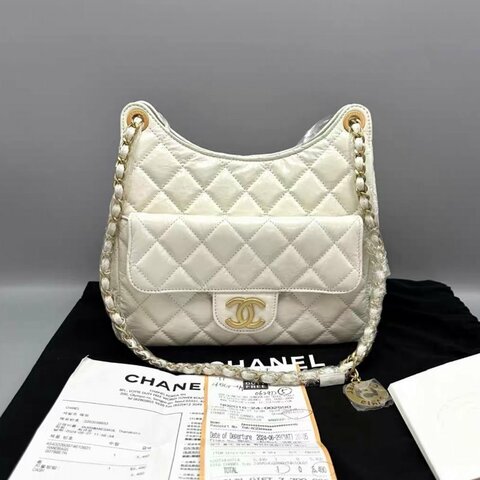 CIANEL 白金油蠟皮天貓精靈中號肩背斜背包23*21*6 99新配件塵袋購證