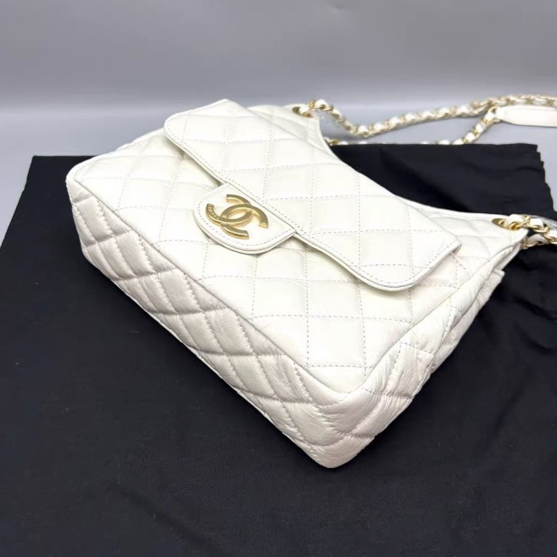 CIANEL 白金油蠟皮天貓精靈中號肩背斜背包23*21*6 99新配件塵袋購證-4