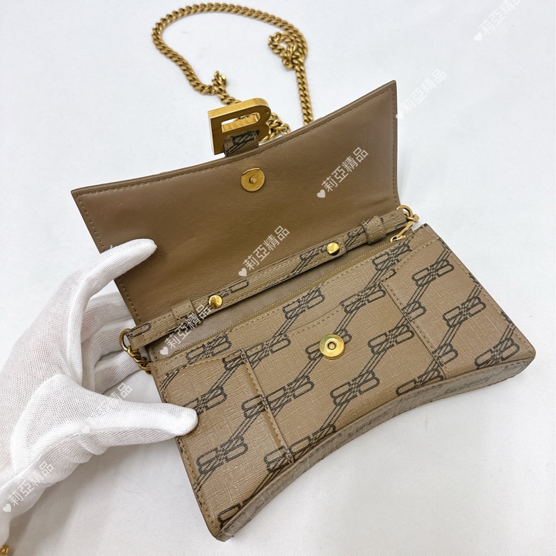 莉亞精品♡ BALENCIAGA 沙漏woc 近新美包-12