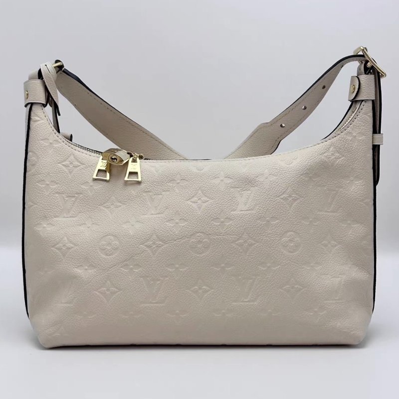 LV sac sport白金全皮壓花肩背腋下包芯片款28*22*15 98新配件塵袋鎖鑰匙-5